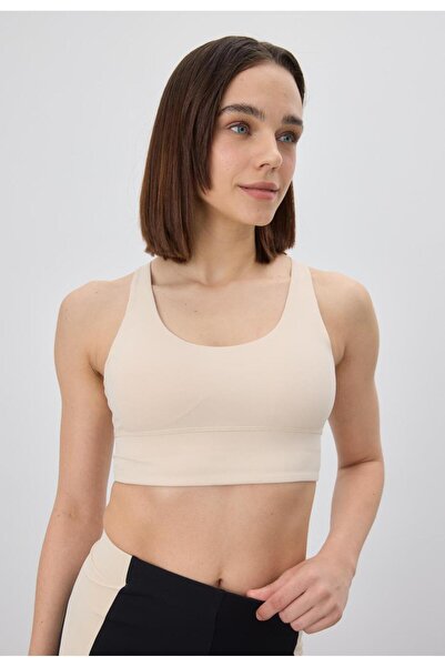TUBİA Beige Women's Sports Blouse - Back Detail