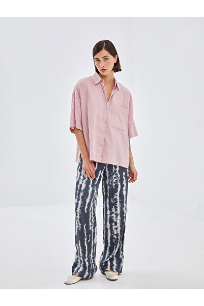 LC Waikiki Γυναικείο παντελόνι με σχέδιο με ελαστική μέση