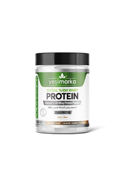 yeşilmarka Plain 100 g Natural Whey Protein Powder