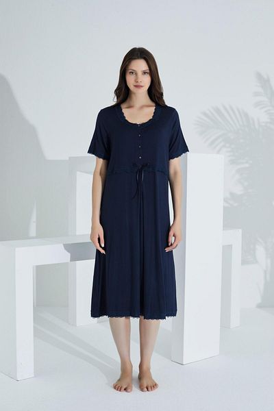Etoile Bamboo Lace Detailed Maternity Nightie 30251-30255