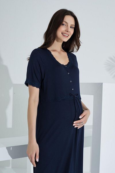 Etoile Bamboo Lace Detailed Maternity Nightie 30251-30255