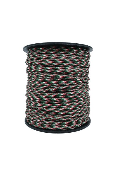 PARACORD İp 4 mm Filistin Bayrağı Desen Renk No:118 10 Metre