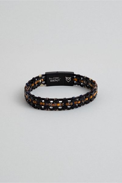 So CHIC... Tiger Eye Stone Steel Men's Bracelet
