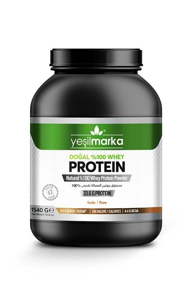 yeşilmarka Natural Whey Protein Powder Pure / Unflavored 1540 GR