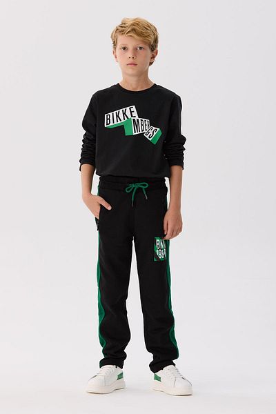 Bikkembergs Bg Store Boy's Black Sweatpants