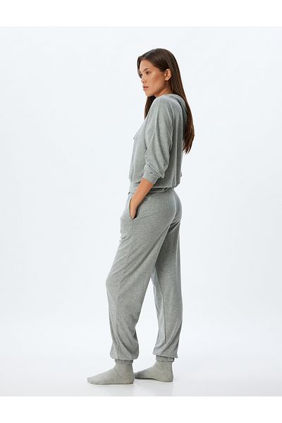Koton Jogger-Strick-Pyjamahose mit Bindeband an der Taille