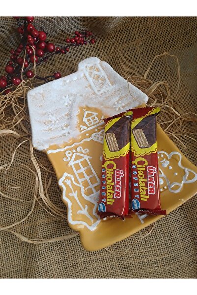 RENKLİMASALTASARIMLAR Christmas Themed Cookie Decorative Plate