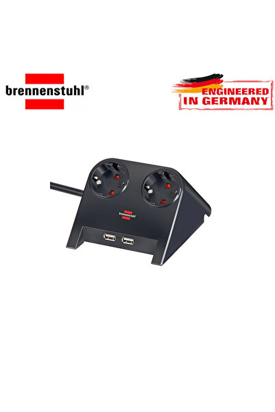 Brennenstuhl 2X Usb 2.0 2100A Hızlı Şarj 2'li Masaüstü Priz