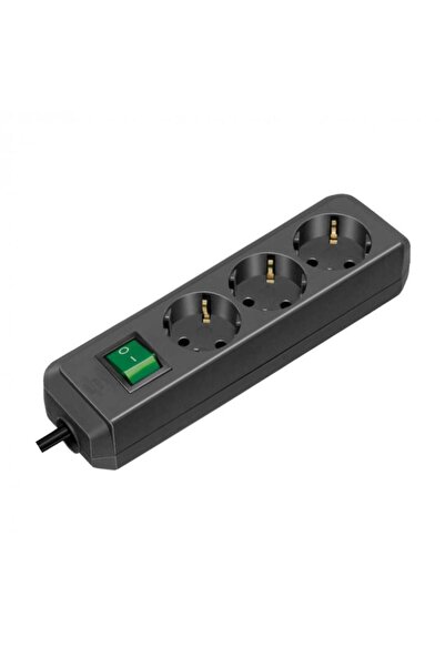 Brennenstuhl Bandă electrică Eco-Line 3 prize 1,5 m negru (1152300015)