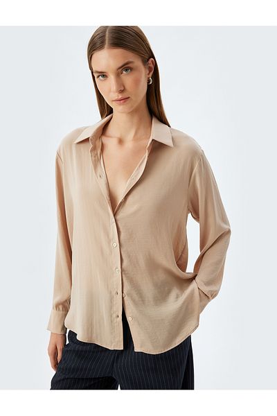 Koton Classic Collar Buttoned Long Sleeve Shirt