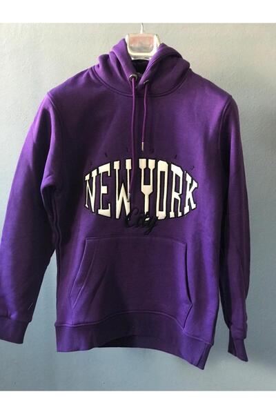More Black Hooded Unisex New York City Sweatshirt