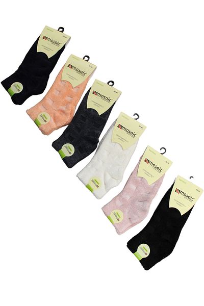 socksbox Γυναικείες χειμερινές κοντές κάλτσες από μπαμπού/36-40/πλεκτό πίσω