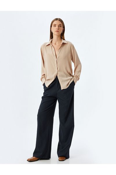 Koton Classic Collar Buttoned Long Sleeve Shirt