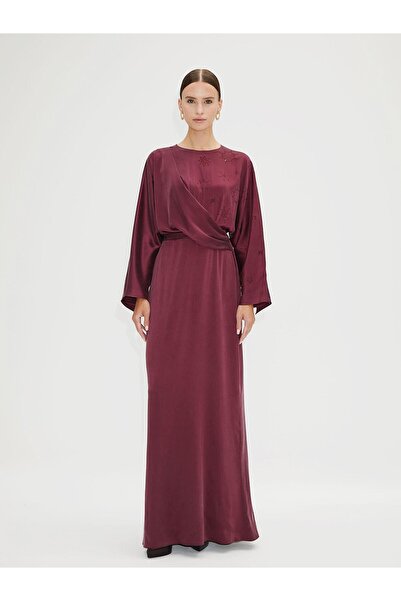 BAQA Burgundy Evening Dress