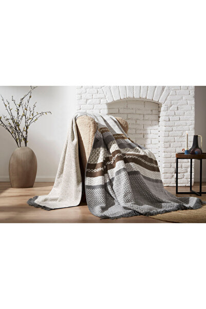 Özdilek Özdilek Fagure Retaz Double Cotton Blanket 180X220 cm