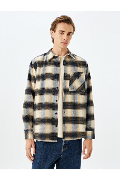 Koton Antracit kockás férfi felnőtt ing 5WAM60027HW