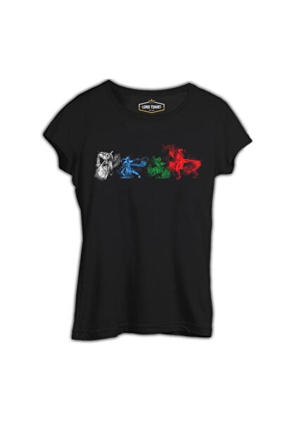 Lord T-Shirt Son Hava Bükücü Aang Katara Prens Zuko Toph Beifong Siyah Kadın ...