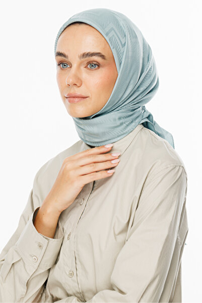 Mooncorn Çağla Viora Pattern Silky Jacquard Scarf