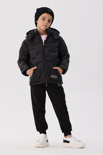 Iceberg Bg Store Boy's Black Coat