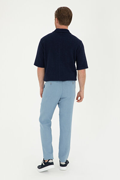 U.S. Polo Assn. Erkek İndigo Kanvas Pantolon 50285618-VR028