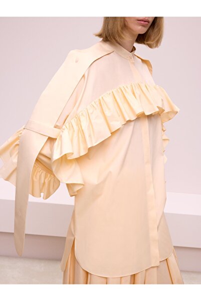 BAQA Fırfır Detaylı Somon Gömlek