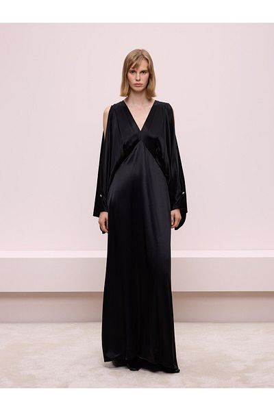 BAQA Black Open Sleeve Dress