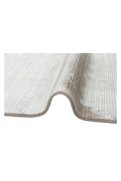 Eko Halı CORDOBA NEW DB PLAIN ECRU NW Parlak Yüksek Alçak Dokulu Modern Makine Halısı