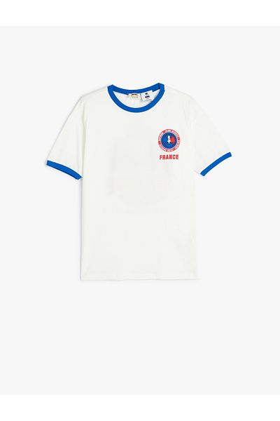 Koton Crew Neck Printed Cotton Short Sleeve T-Shirt