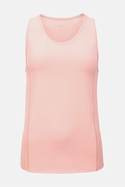 Tchibo Women Round Neck Sleeveless Solid Tank Top, Pink