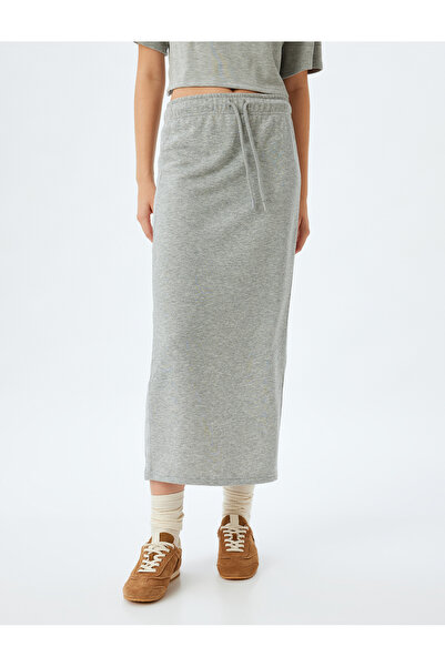 Koton Uzun Kalem Etek Üç İplik Beli Bağlamalı Lastikli