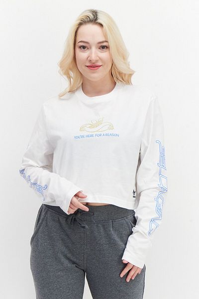 adidas Women Sportswear Fit Training Top, White Combo