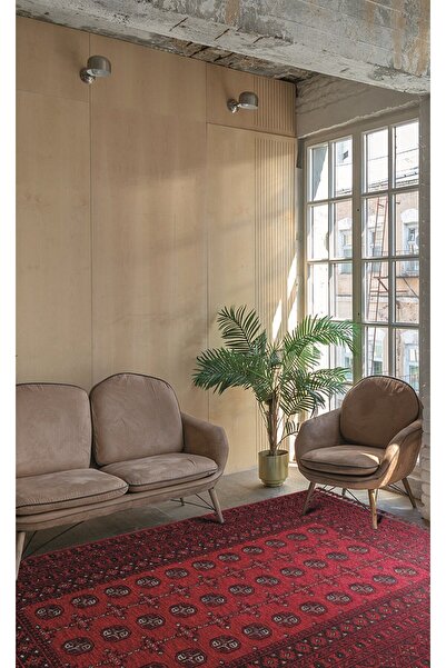 Eko Halı BUHARI BHR 04 RED Afgan / Yağcıbedir Desenli Hav Toz Vermez Yıkanabi...