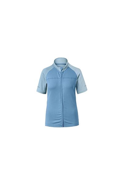 Tchibo Women Sportswear Fit Knitted Full Zipper Top, Light Blue