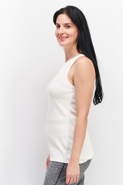 Adidas Originals Women Sportswear Fit Sleeveless Running Tank Top, Off White