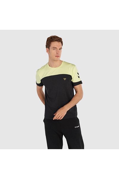 hummel Ανδρικό μπλουζάκι Ramon με μαύρο στρογγυλό λαιμό