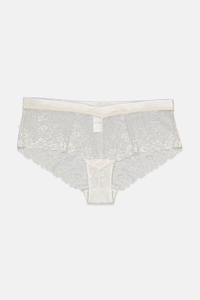 Tchibo Women Lace Panty, Cream White