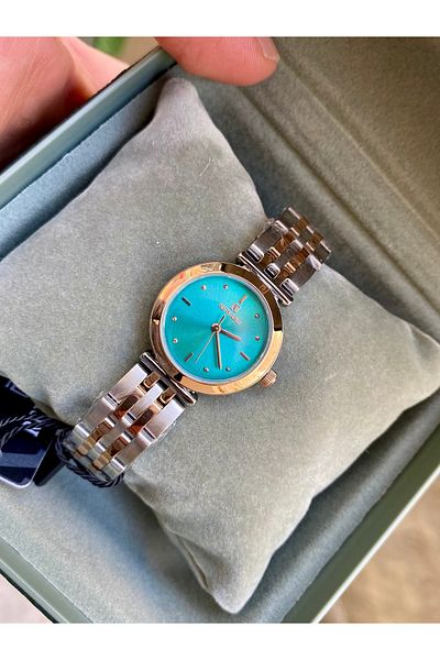 Reward Steel Turquoise Dial Waterproof Luxury Women's Wristwatch