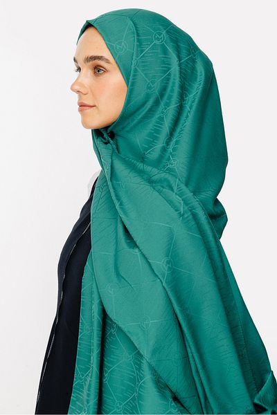 Mooncorn Σάλι ζακάρ με μοτίβο Mint Green Moon Is