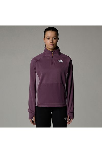 THE NORTH FACE Mountain Athletics Fleece 1/ Women's Purple Stand Collar Sweatshirt
