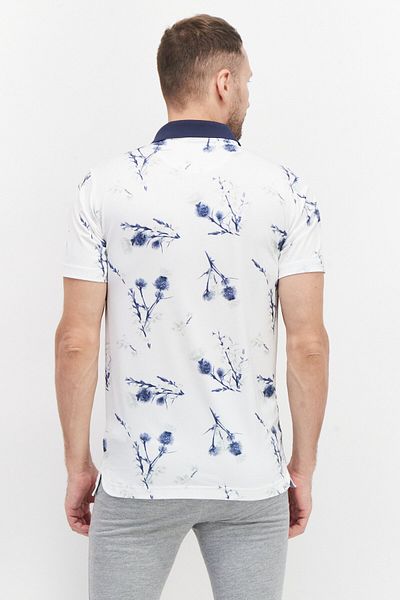 Puma Men Sportswear Fit Floral Pattern Training Polo Shirts, White