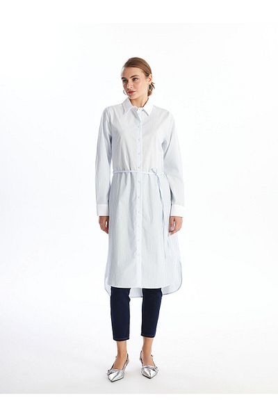 LC Waikiki Tunica camasa de dama oversize cu dungi Lcwk