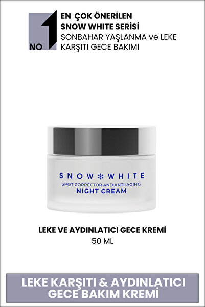Sheida Snow Whıte Leke Açıcı Gece Kremi 50 ml