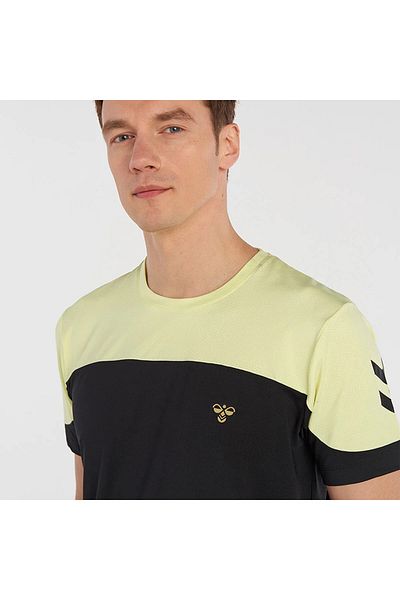 hummel Ανδρικό μπλουζάκι Ramon με μαύρο στρογγυλό λαιμό