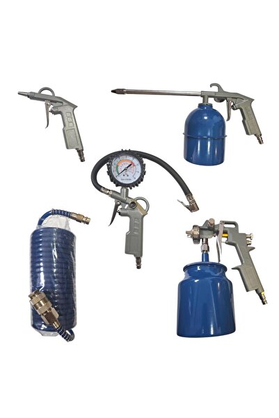 Hyundai 5 Parça Hava Kompresörü Aksesuar Seti – Çok Amaçlı ve Pratik Kullanım