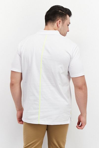 Fila Men Sportswear Fit Brand Logo Training Polo Shirt, White Combo