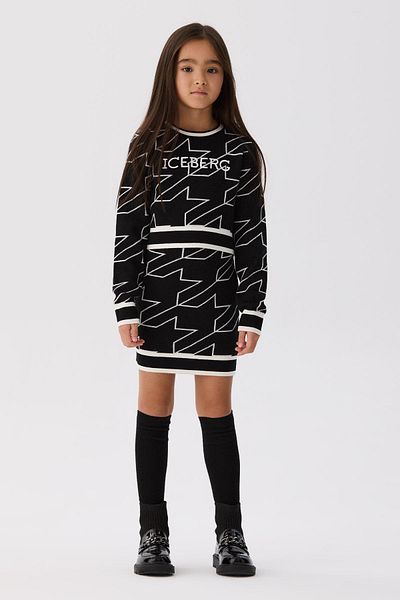 Iceberg BG Store Pulover negru pentru fete