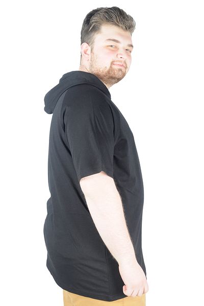 ModeXL Mode Xl Μπλουζάκι με κουκούλα Sky Is Limit 22118 Μαύρο