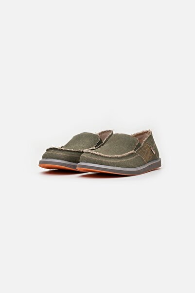 Vaneda 1331 Linen Espadril Keten Erkek Ayakkabı Haki