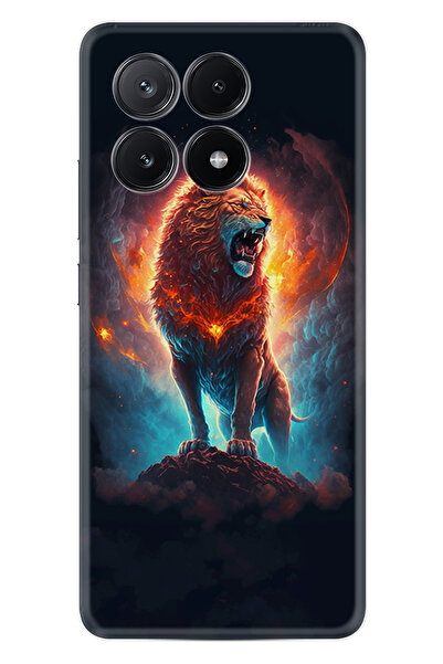 Kılıfland Xiaomi Poco X6 Pro Kılıf Boutique Baskılı Resimli Arslan Pcode -062
