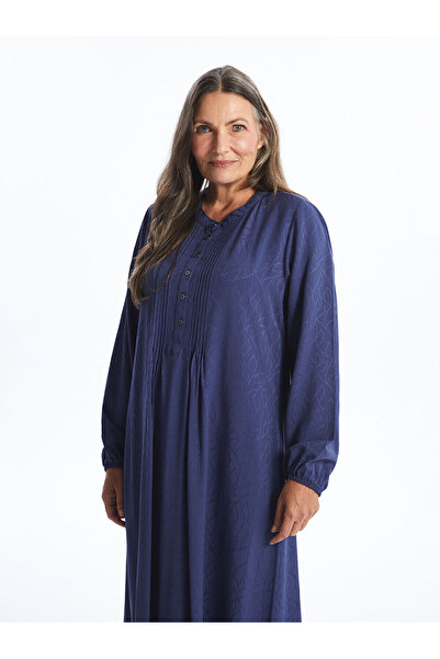 LC Waikiki LCW Grace Navy kerékpáros nyakú, A-vonalú női ruha